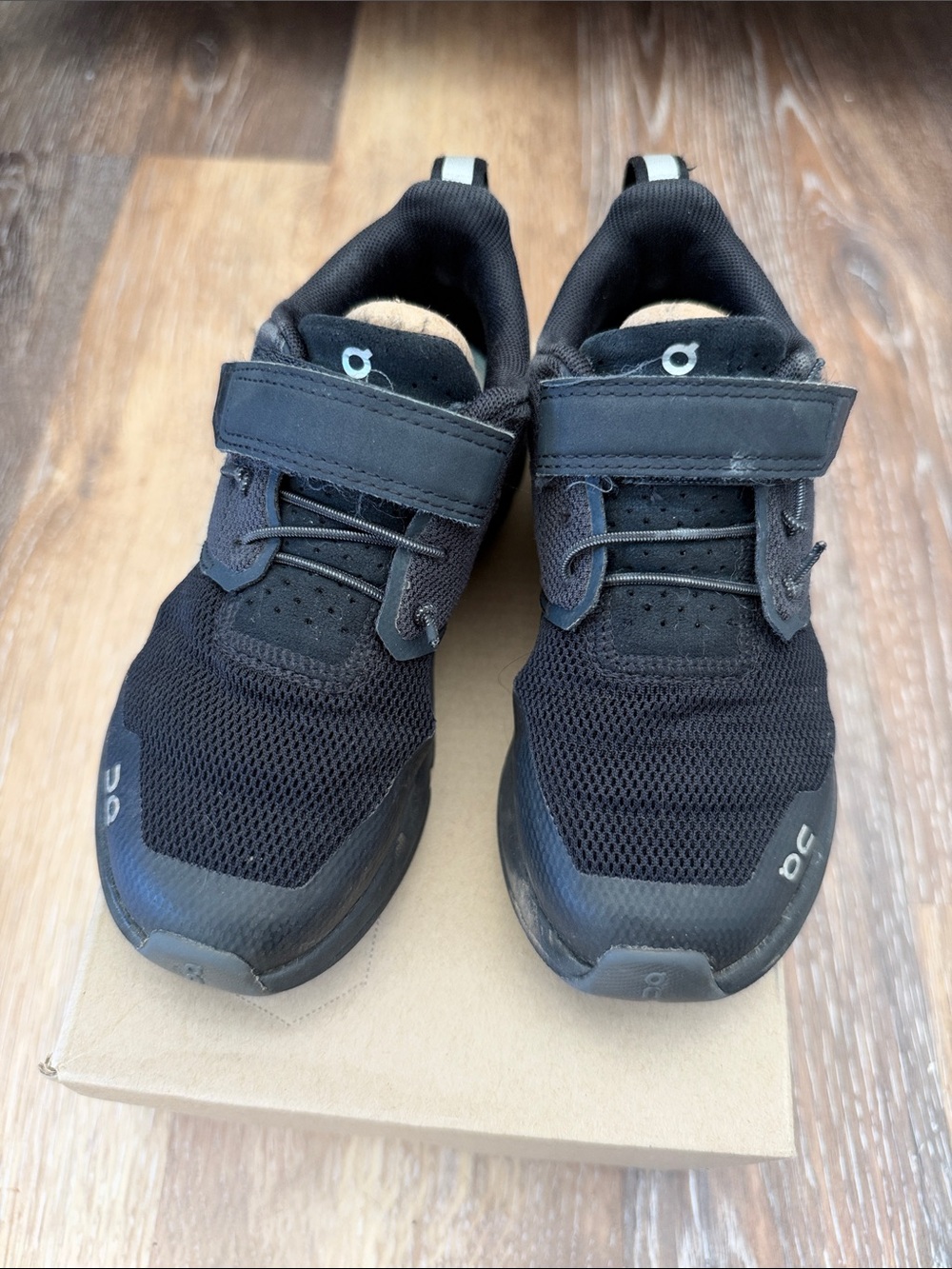On Clouds Running Kids' Black Athletic Sneakers - Lightweight Comfort